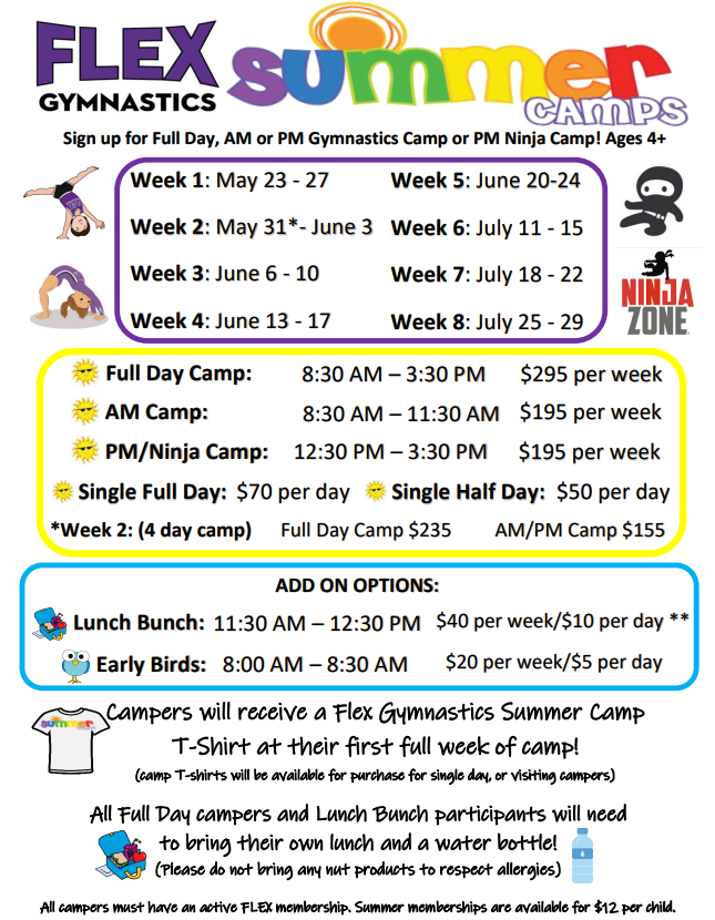 2022 Summer Camp Flyer Page 1